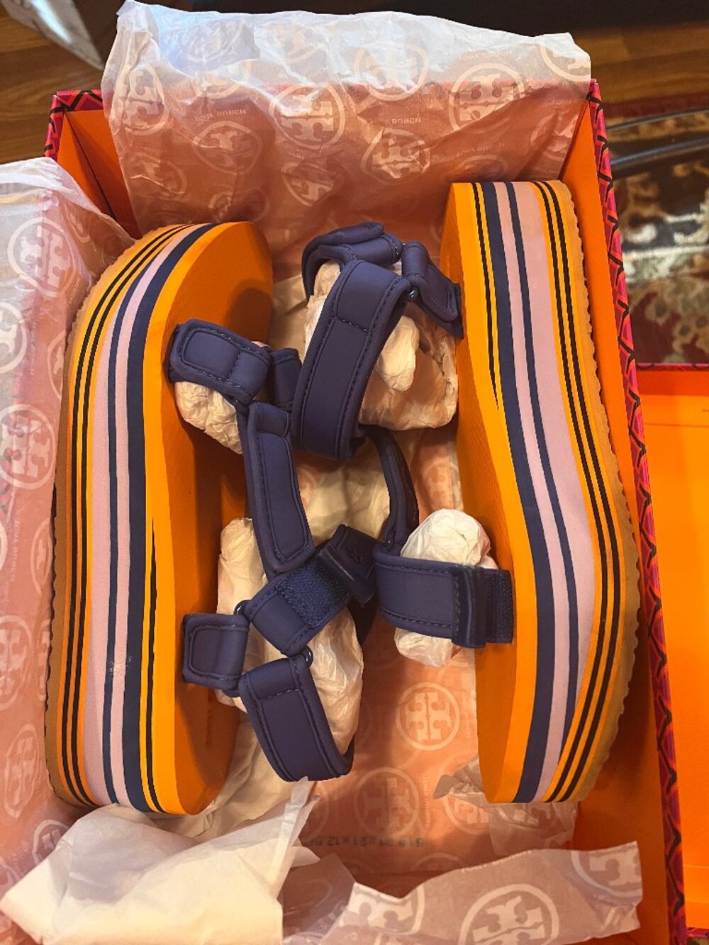 Tory Burch Eva Sport Platform Sandal - Size 8